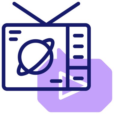 tv simge vektör çizim