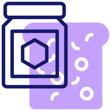 Kavanoz. Web simgesi basit illüstrasyon