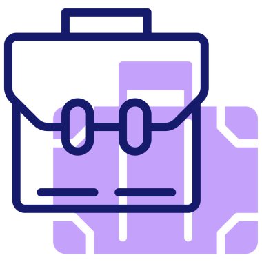 Suitcase web simgesi basit tasarım