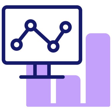 Analizler. Web simgesi basit illüstrasyon 
