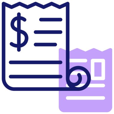 Fatura. Web simgesi basit tasarım