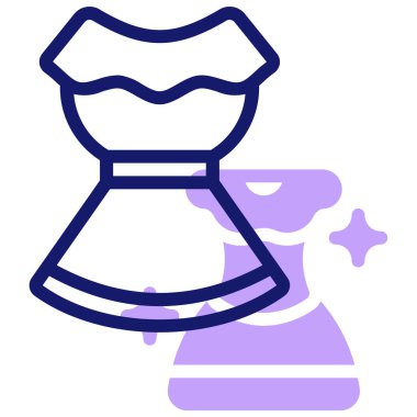 Elbise. Web simgesi basit illüstrasyon