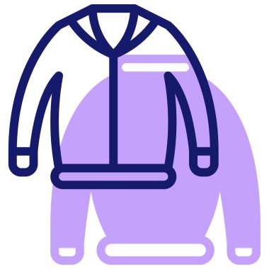 Ceket web simgesi basit tasarım