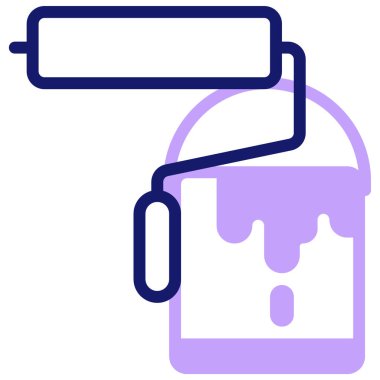 Boya silindiri. Basit resimleme