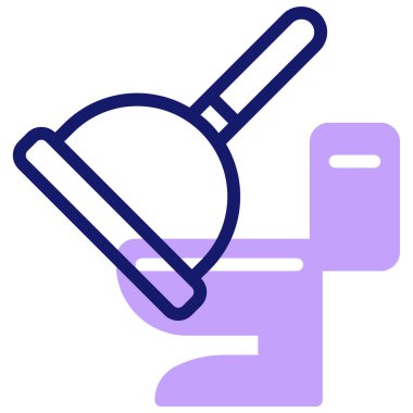 Pompacı. Web simgesi basit illüstrasyon