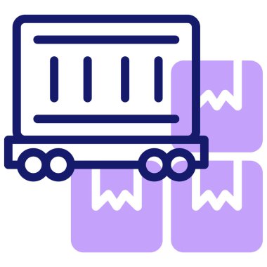 yük simgesi, vektör illüstrasyonu basit tasarım