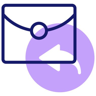 Yanıt simge vektör çizim