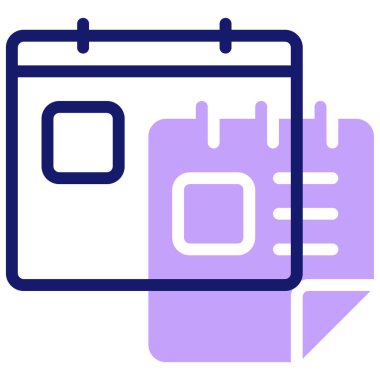 Takvim. Web simgesi basit illüstrasyon