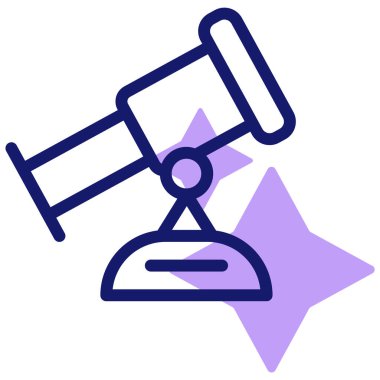 teleskop web simgesi basit tasarım