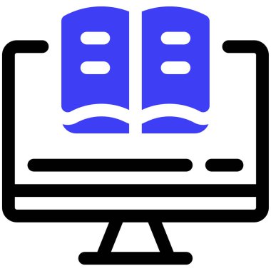 Kütüphane. Web simgesi basit illüstrasyon