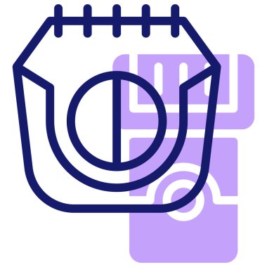 Epilaktör simgesi, vektör illüstrasyonu basit tasarım