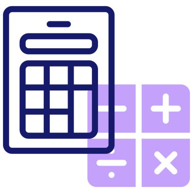 Calculator icon, vector illustration simple design