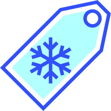 Kış indirimi modern simge, vektör illüstrasyonu