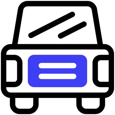 araba simgesi, vektör illüstrasyonu basit tasarım