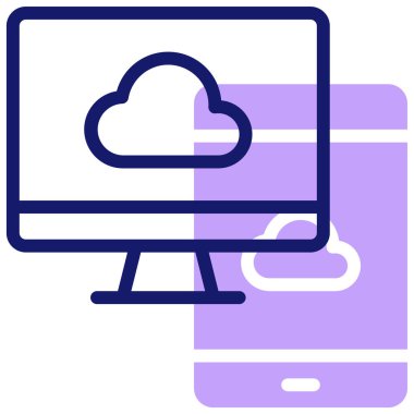 Cihaz. Web simgesi basit illüstrasyon