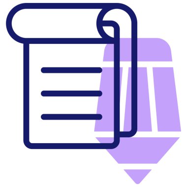 notlar web simgesi basit illüstrasyon