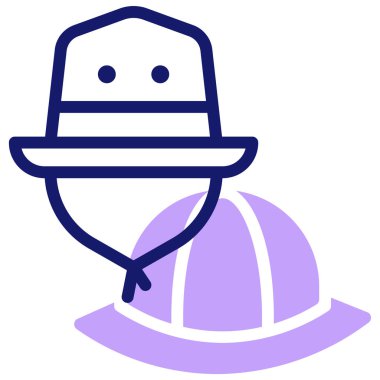 Şapka şapkası. Basit resimleme