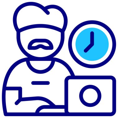 baba simgesi, vektör illüstrasyonu basit tasarım