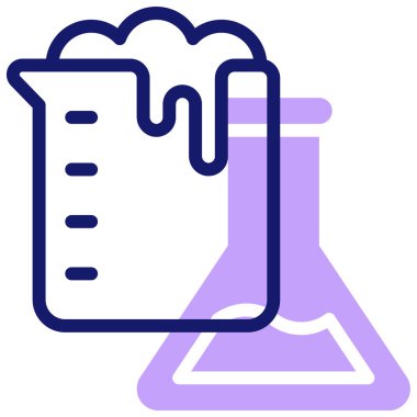 Kimyasal ağ ikonu vektör illüstrasyonu