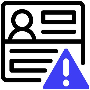 Kimlik kartı. Basit resimleme