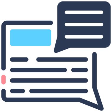 tartışma ve değişim simgesi, vektör illüstrasyonu basit tasarım