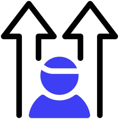 kariyer modern simgesi, vektör illüstrasyonu