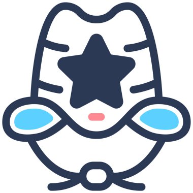 Yıldız. Web simgesi basit illüstrasyon