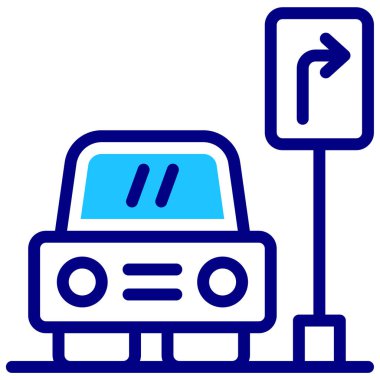 araba simgesi, vektör illüstrasyonu basit tasarım