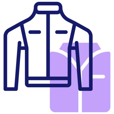 Ceket web simgesi basit tasarım