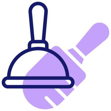 Pompacı. Web simgesi basit illüstrasyon