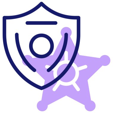 Rozet. Web simgesi basit tasarım