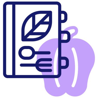 Kitap. Web simgesi basit illüstrasyon