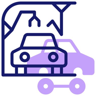 - Araba. Web simgesi basit illüstrasyon