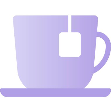 çay fincanı ikonu vektör çizimi tasarımı