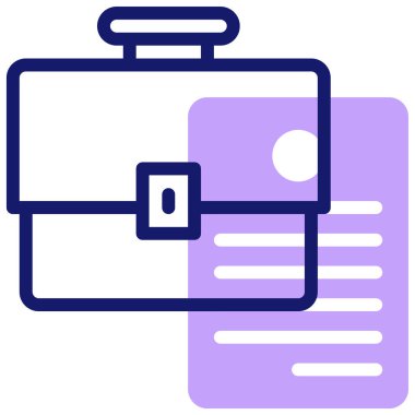 Çanta. Web simgesi basit illüstrasyon