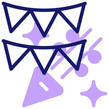 Parti. Web simgesi basit tasarım