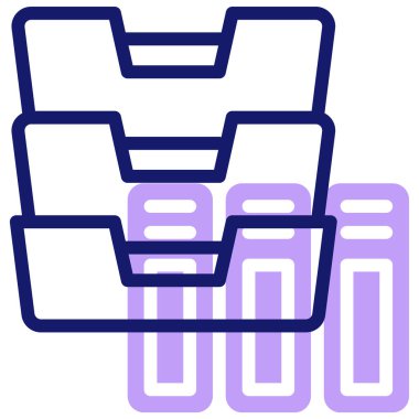 Arşiv web simgesi basit tasarım