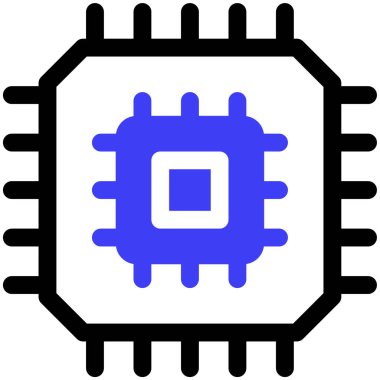 Teknoloji. Web simgesi basit illüstrasyon 