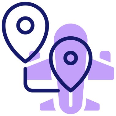 Seyahat web simgesi basit tasarım