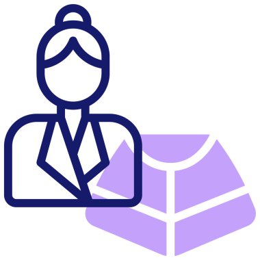 Adamım. Web simgesi basit illüstrasyon