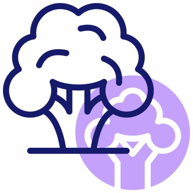 Brokoli. Web simgesi basit illüstrasyon