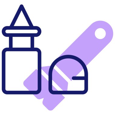 Yapıştırıcı simgesi, vektör illüstrasyonu basit tasarım