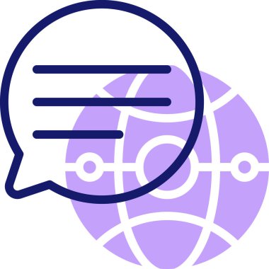 iletişim simgesi, vektör illüstrasyonu basit tasarım