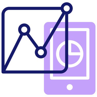 İstatistiksel web simgesi basit illüstrasyon