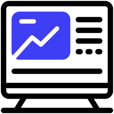 Ağ izleniyor, vektör simgesi