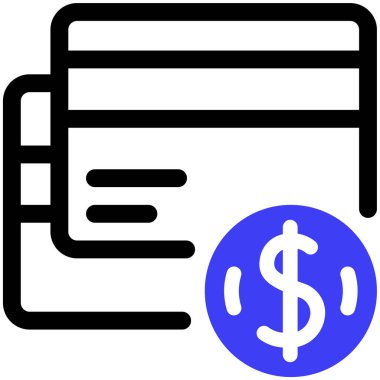 ödeme kavramı simgesi, vektör illüstrasyonu basit tasarım