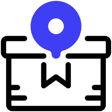 Teslimat. Web simgesi basit illüstrasyon