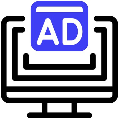 Basit tasarım web simgesi reklamı