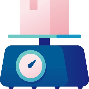 Ölçek modern simgesinin vektör illüstrasyonu