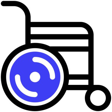 Engelli. Web simgesi basit illüstrasyon